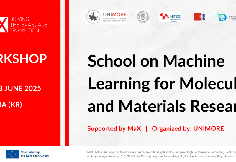 School on Machine Learning for Molecules and Materials Research