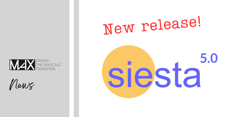 New Software Release: SIESTA 5.0