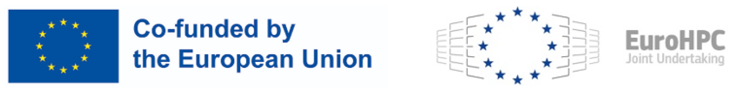 Logos of the European Union and the EuroHPC JU.