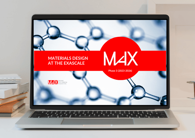 Mockup: a laptop screen showing the cover of MaX Playlist.