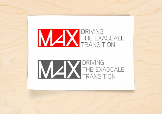 Red and dark logos of MaX.