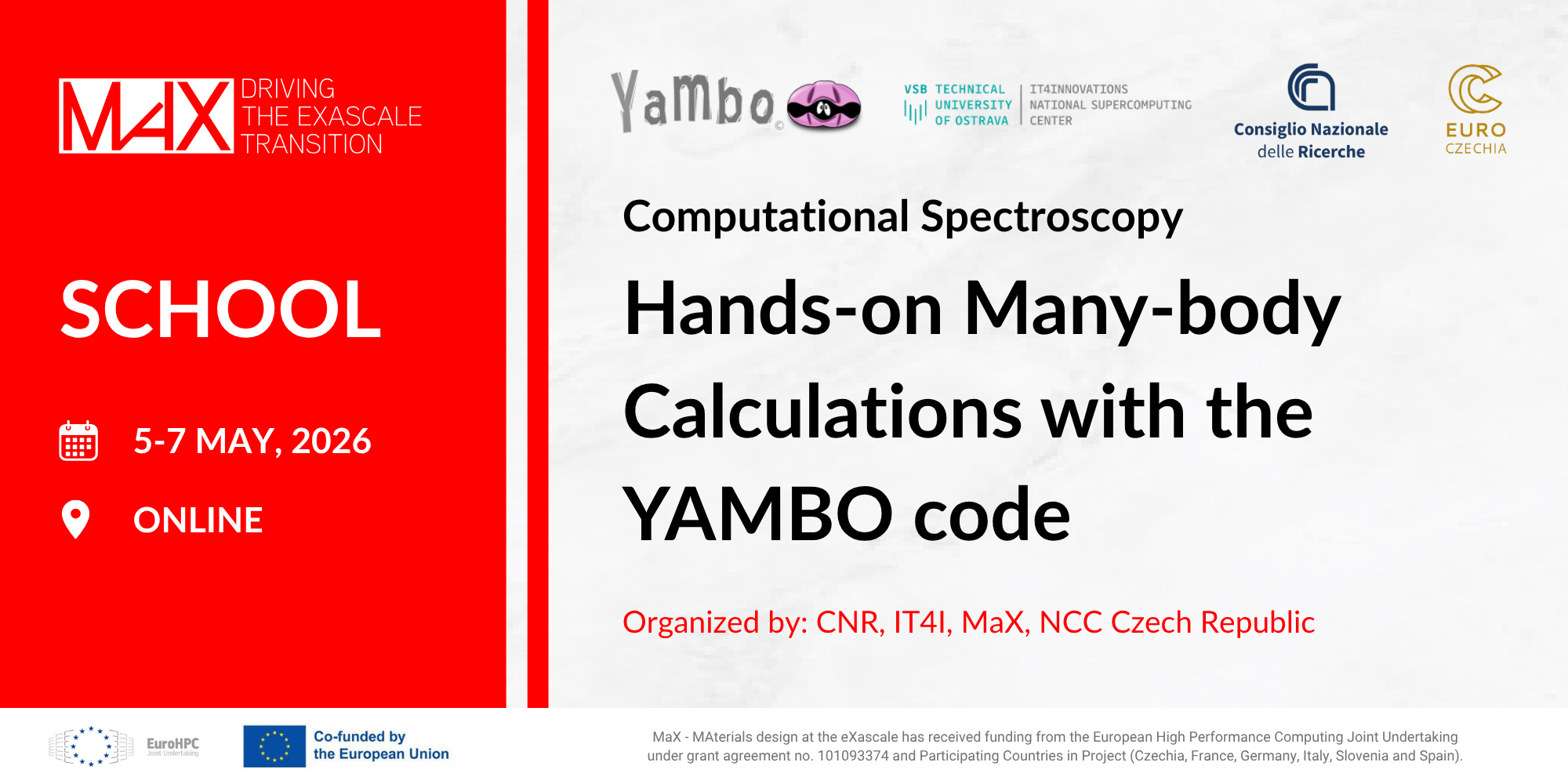 School Computational Spectroscopy: Hands-on Many-body Calculations with the YAMBO Code.