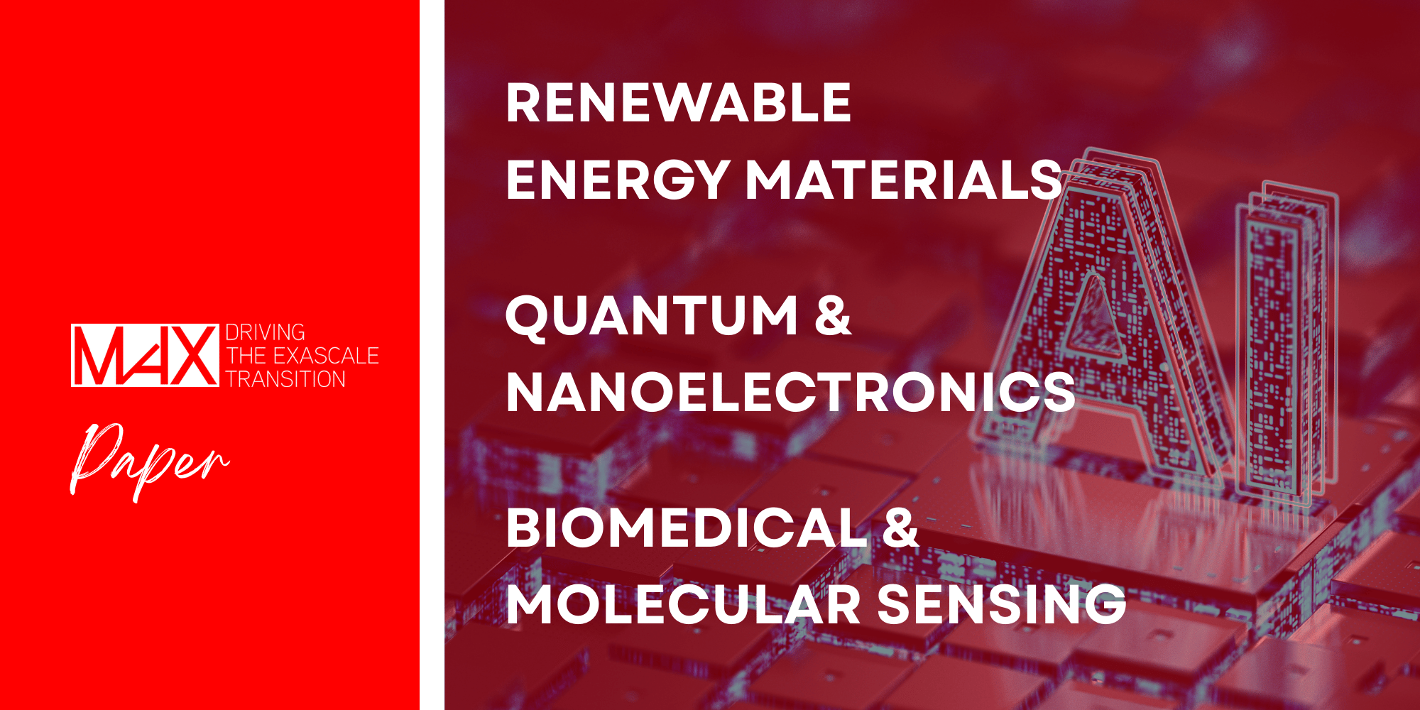 renewable energy materials, quantum and nanoelectronics, biomedical and molecular sensing