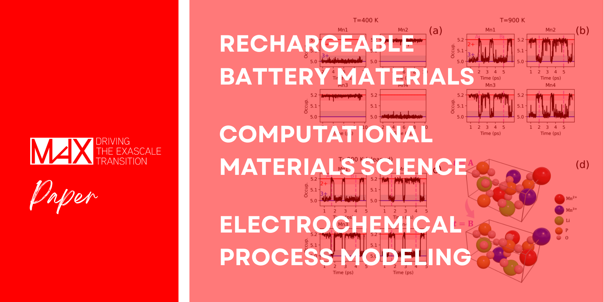 Rechargeable battery materials, Computational materials science, Electrochemical process modeling